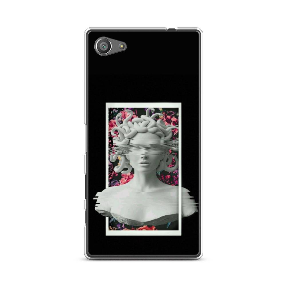 

Чехол на Sony Xperia Z5 compact "Web Punk Медуза Горгона", Черный;серый, 52250-6
