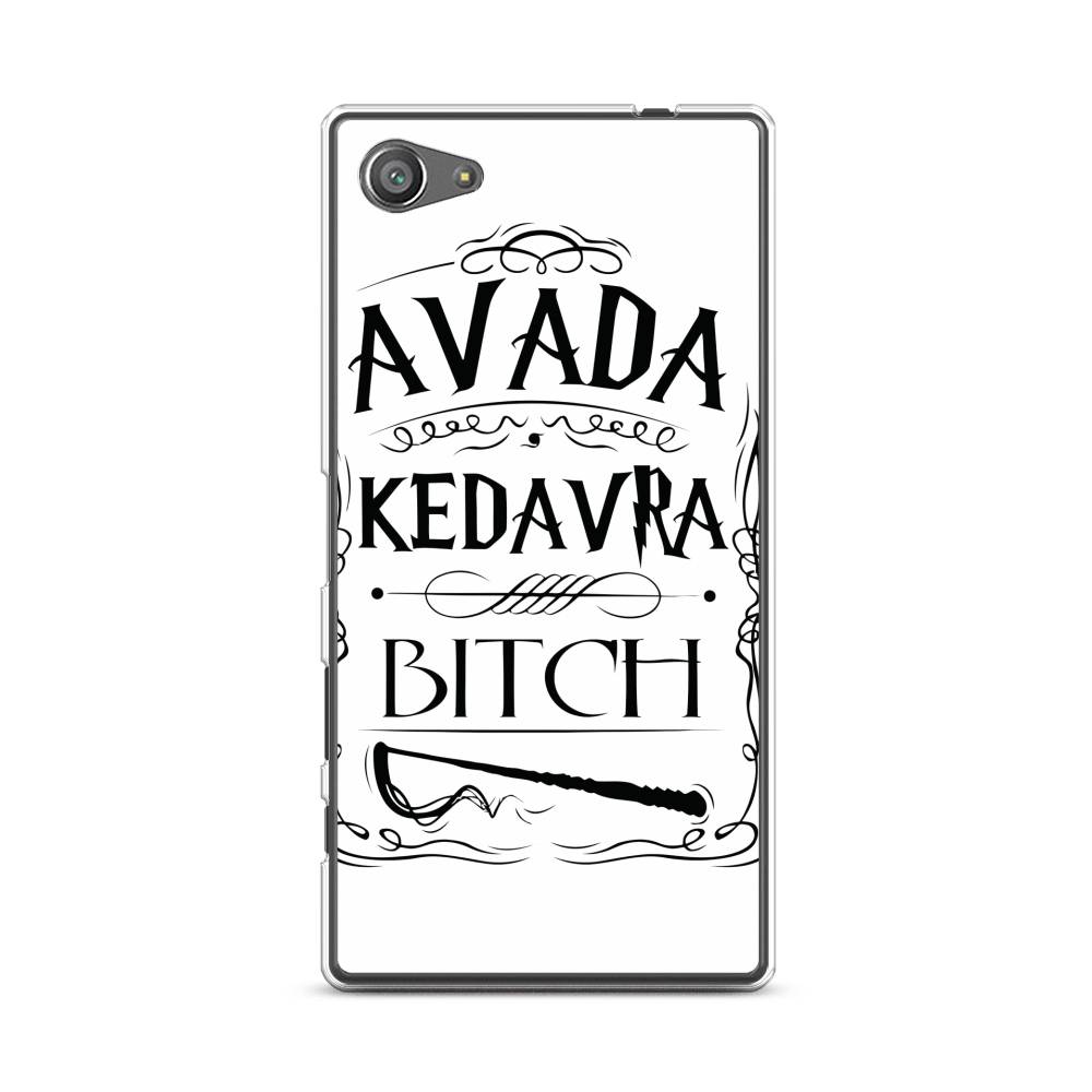 

Чехол для Sony Xperia Z5 compact "Avada kedavra bitch", Белый;серый;черный, 52250-6