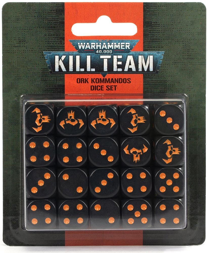 

Warhammer 40000: kill team - ork kommandos dice set
