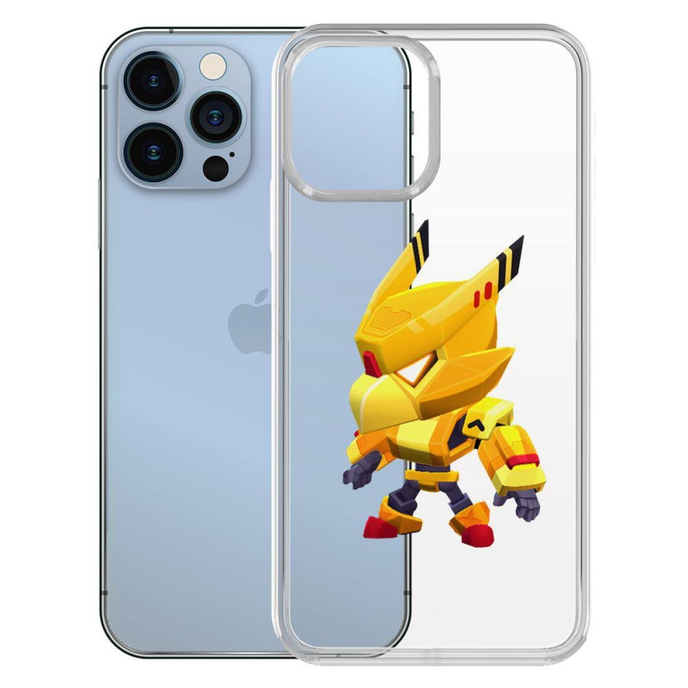 

Чехол-накладка Brawl Stars-Ворон Золотой Меха для iPhone 13, Прозрачный