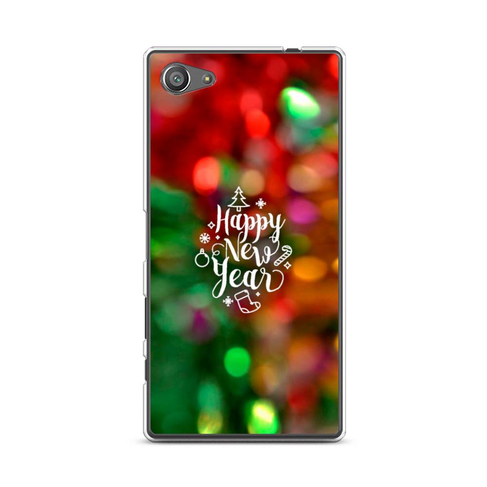

Чехол для Sony Xperia Z5 compact "Новый Год на елке", Зеленый;красный;желтый, 52250-5
