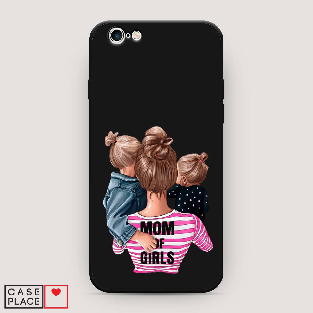 

Чехол Awog на Apple iPhone 6S / Айфон 6S "Mom of Girls", Разноцветный, 0104S52-1