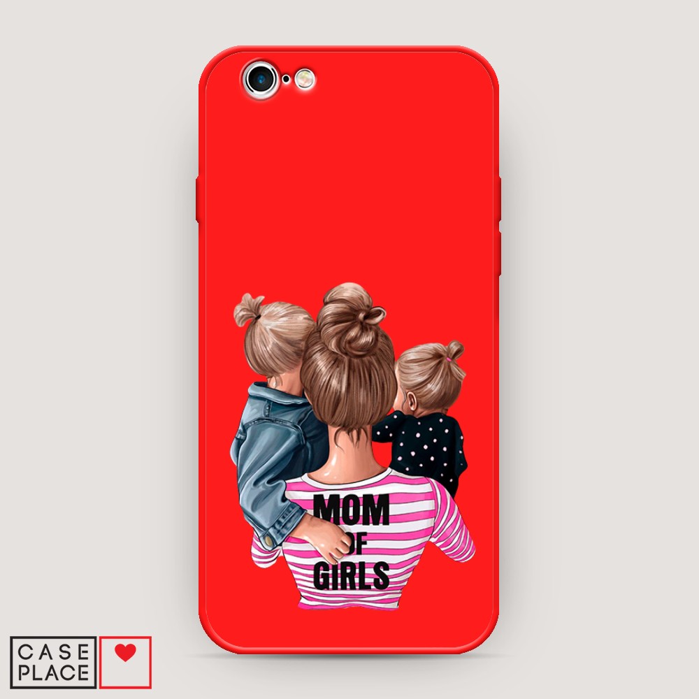 

Чехол Awog на Apple iPhone 6S / Айфон 6S "Mom of Girls", Разноцветный, 0104S53-1