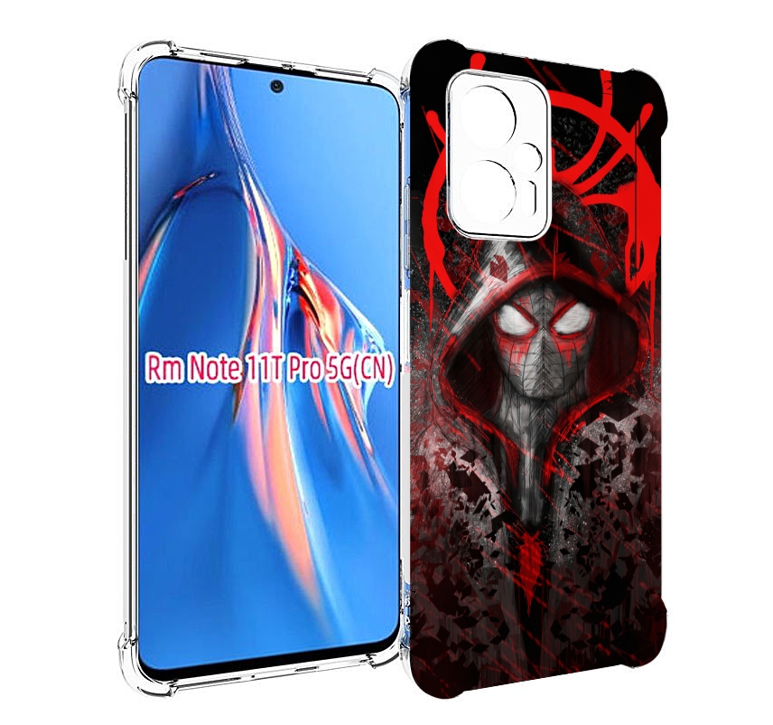 

Чехол MyPads страшный человек паук мужской для Xiaomi Redmi Note 11T Pro / 11T Pro Plus..., Прозрачный, Tocco
