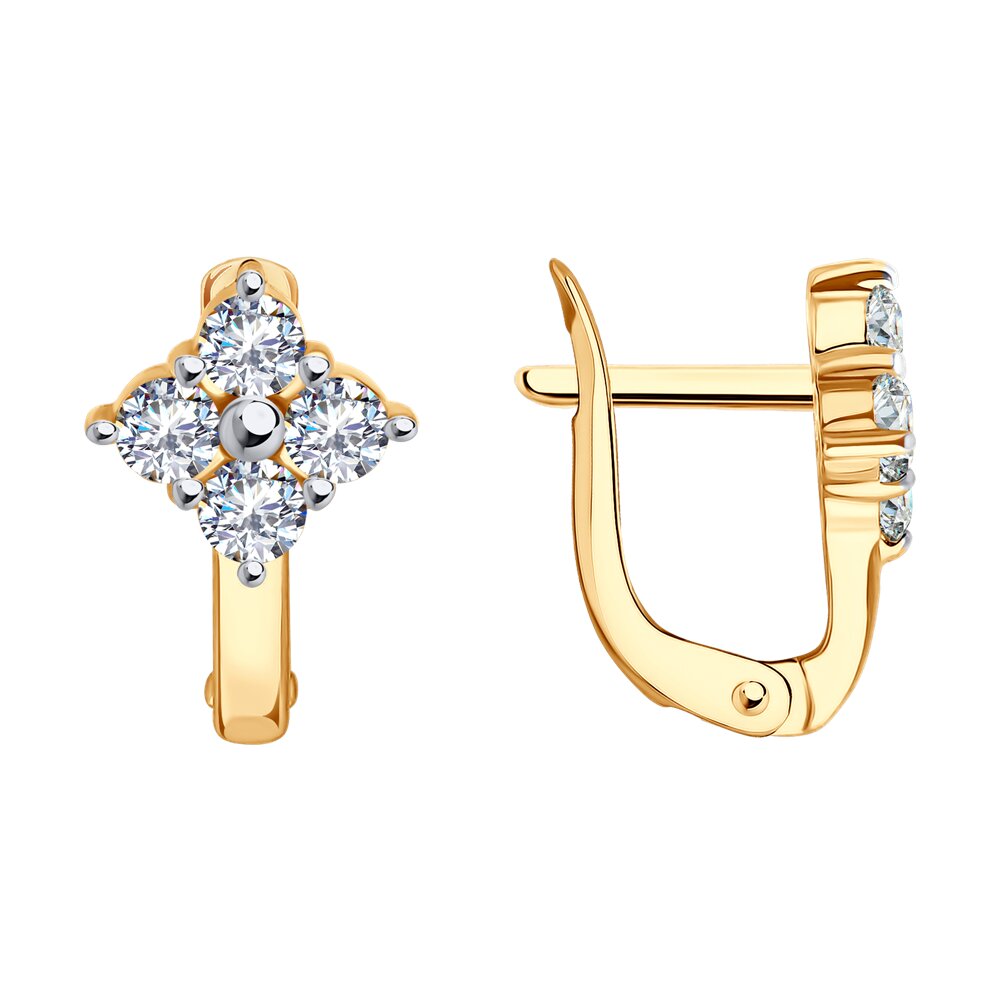 

Серьги из золота Diamant 51-120-02763-1, фианит, 51-120-02763-1