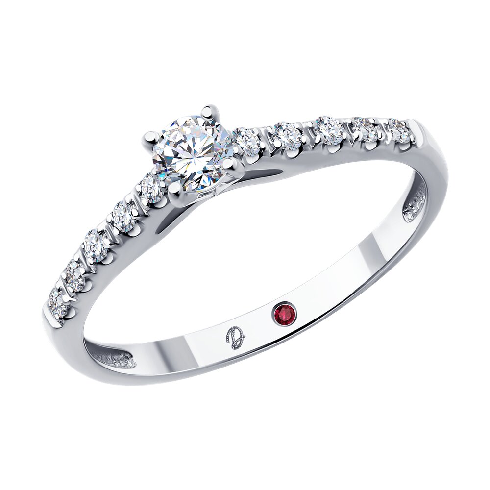 

Кольцо из золота р. , Diamant 52-210-02494-1, бриллиант искусственный\рубин, 52-210-02494-1
