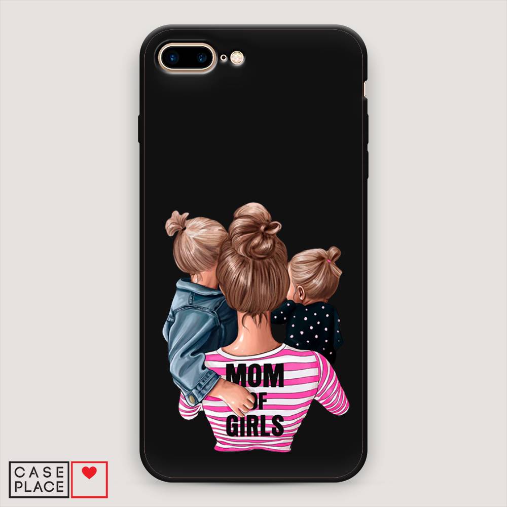 

Чехол Awog на Apple iPhone 7 Plus / Айфон 7 Plus "Mom of Girls", Разноцветный, 10752-1