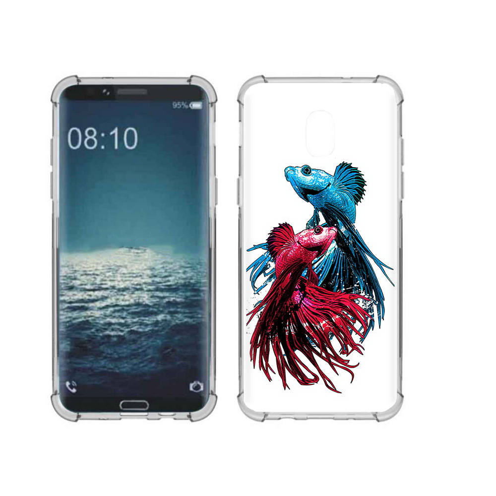 

Чехол MyPads Tocco для Samsung Galaxy J3 рыбы петушки (PT226926.574.592), Прозрачный, Tocco
