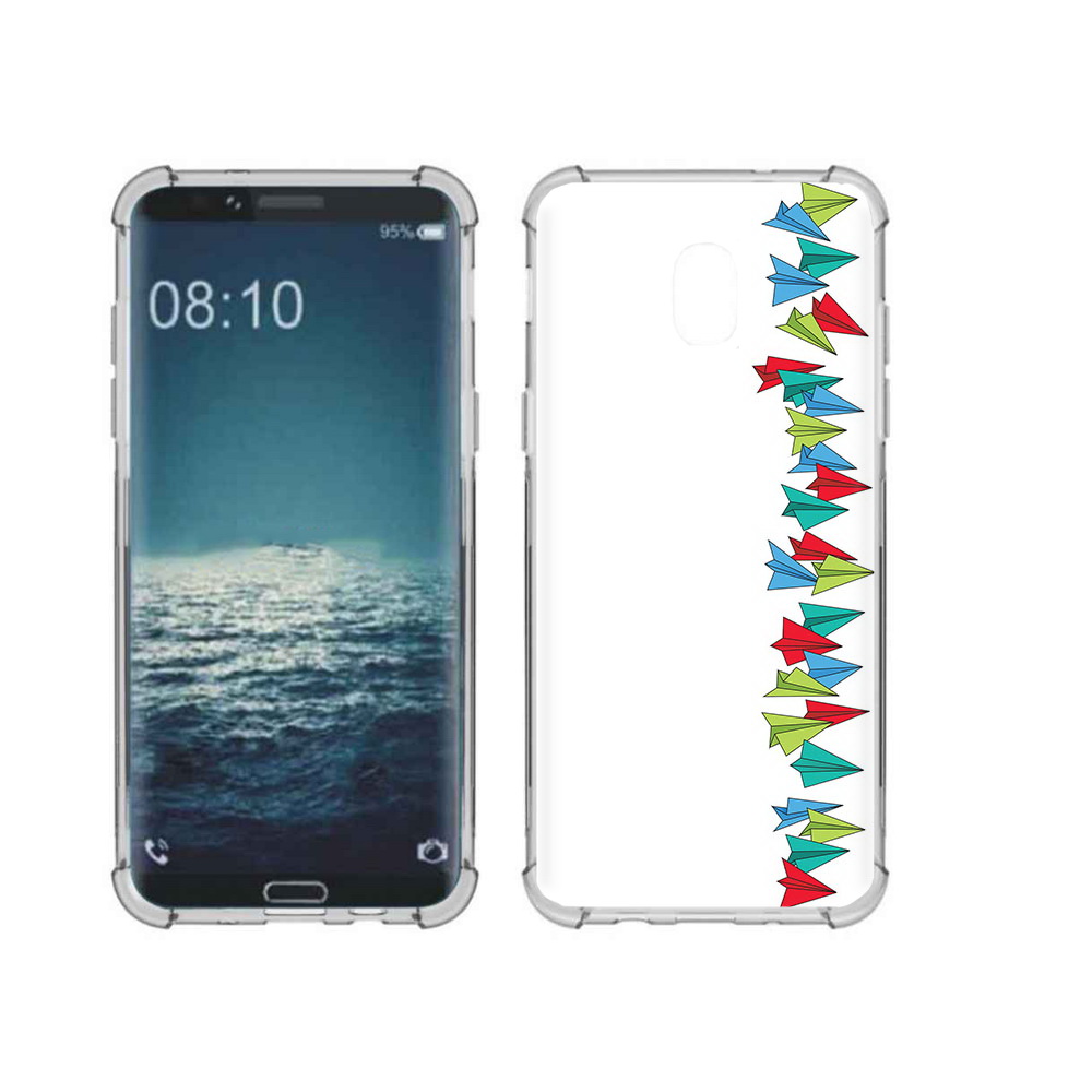 

Чехол MyPads Tocco для Samsung Galaxy J3 самолетики из листочков (PT226926.574.593), Прозрачный, Tocco