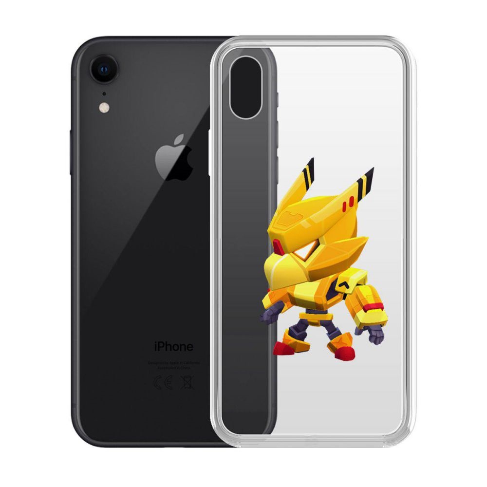 

Чехол-накладка Brawl Stars-Ворон Золотой Меха для iPhone XR, Прозрачный