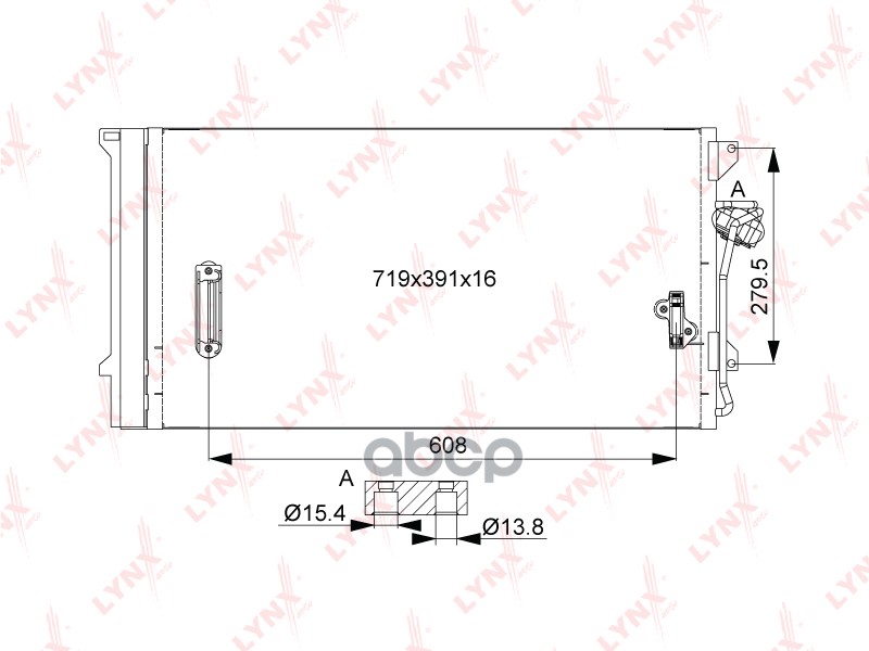 

Радиатор Кондиционера С Осушителем Rc-0525 Nsii0018507653 LYNXauto арт. RC0525