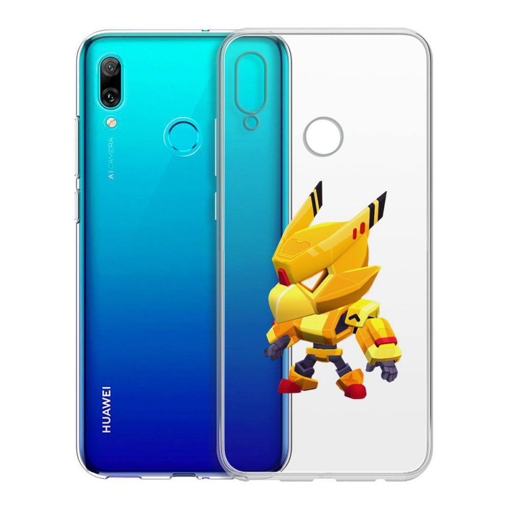 

Чехол-накладка Brawl Stars-Ворон Золотой Меха для Huawei P Smart (2019)or 10 Lite (20, Прозрачный