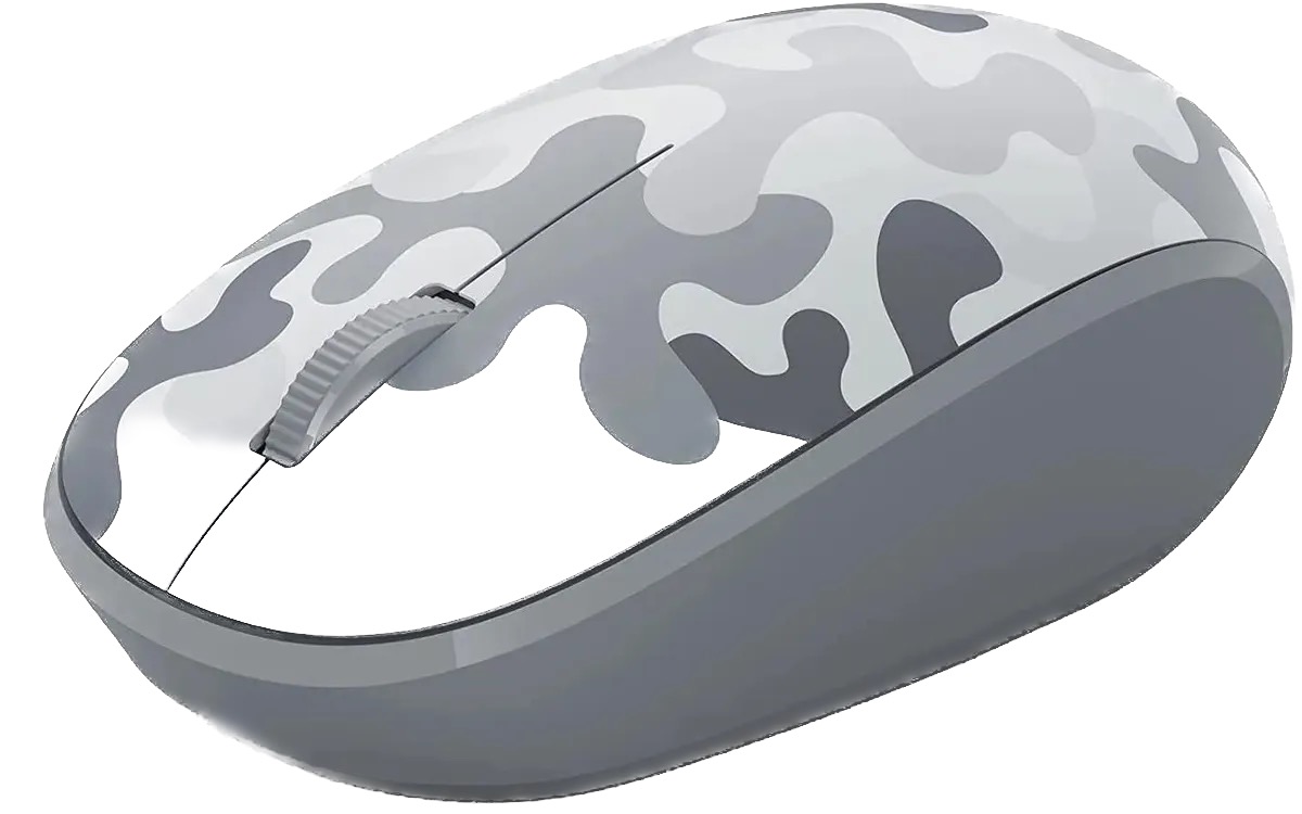 Мышь Microsoft Arctic Camo, оптическая, беспроводная, серый 8kx-00005