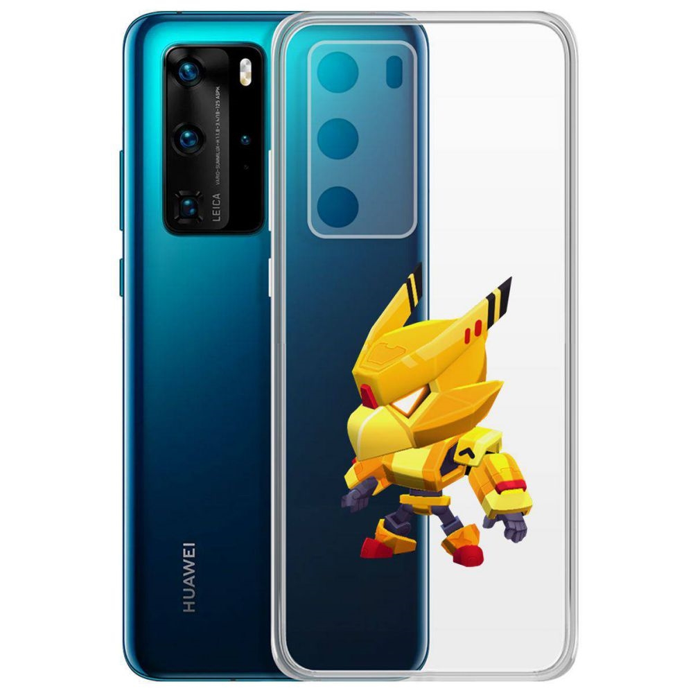 

Чехол-накладка Brawl Stars-Ворон Золотой Меха для Huawei P40