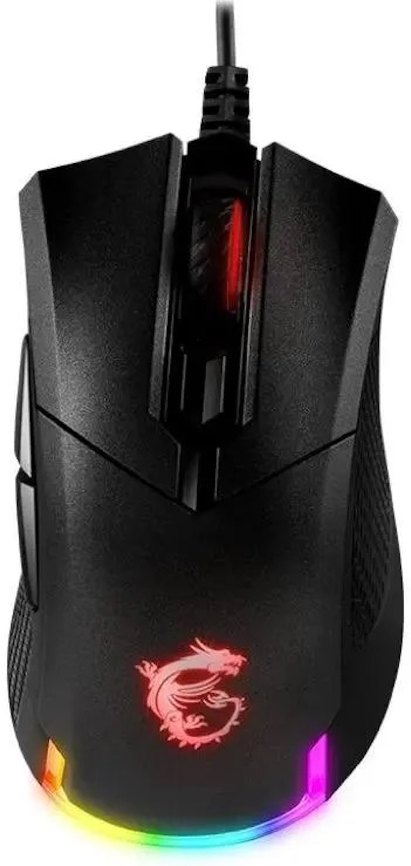 Мышь MSI Clutch GM50, игровая, оптическая, проводная, USB, черный s12-0401770-pa3