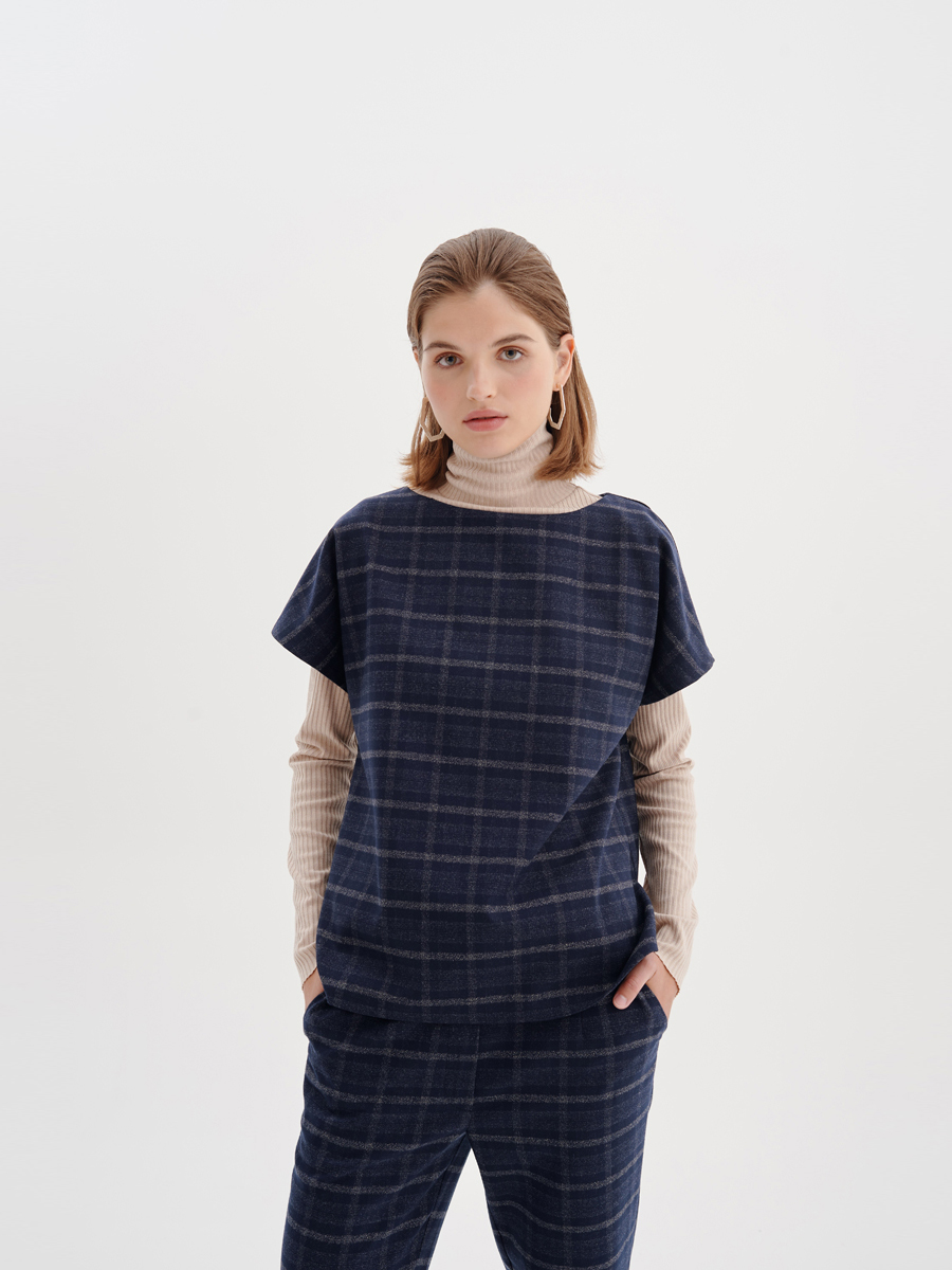 

Блуза женская 1001dress BF00045 синяя 46 RU, BF00045