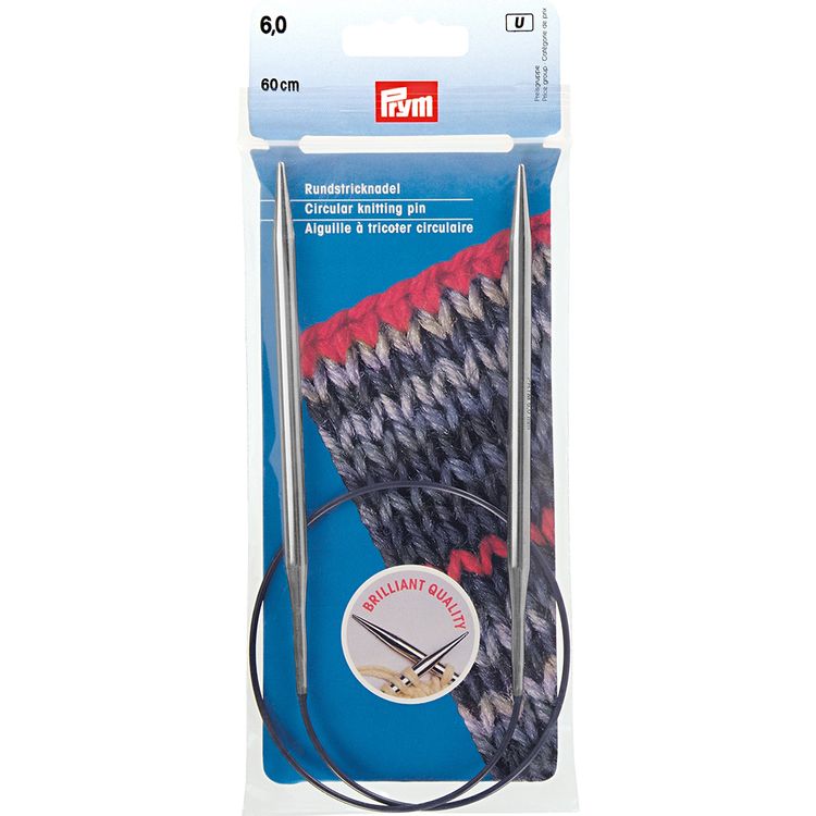 

Спицы круговые Prym латунь, d 6 мм, 60 см