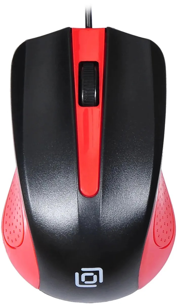

Мышь Oklick 225M, оптическая, проводная, USB, черный и красный 288237, Мышь Oklick 225M, оптическая, проводная, USB, черный и красный [288237]