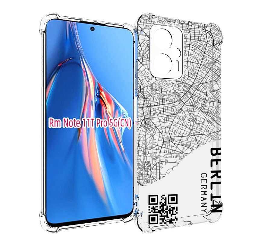 

Чехол MyPads схема-берлин для Xiaomi Redmi Note 11T Pro / 11T Pro Plus / Poco X4 GT про..., Прозрачный, Tocco
