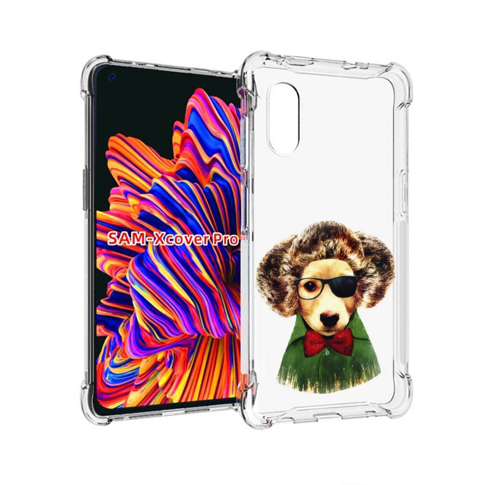 

Чехол MyPads Пес в бабочке для Samsung Galaxy Xcover Pro 1, Прозрачный, Tocco