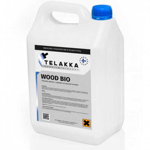 

Смывка краски с дерева на водной основе TELAKKA WOOD BIO 10л, TELAKKA WOOD BIO