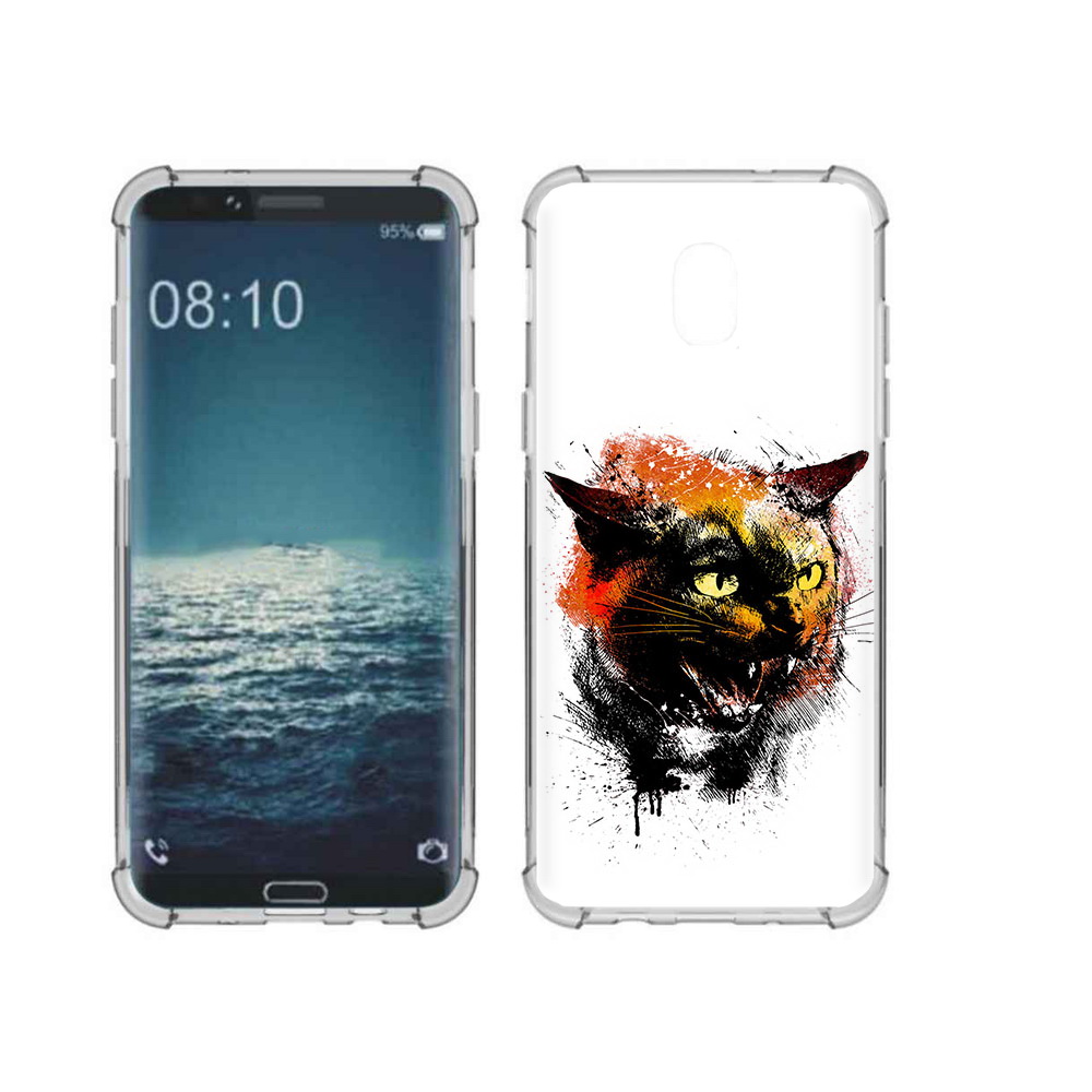 

Чехол MyPads Tocco для Samsung Galaxy J3 сиамский кот (PT226926.574.598), Прозрачный, Tocco