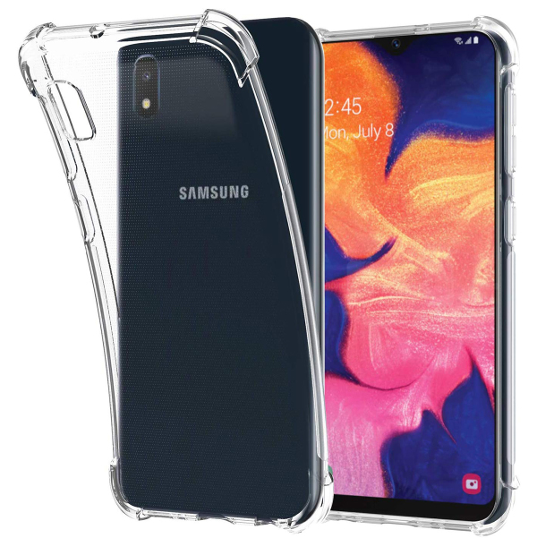 фото Силиконовый чехол для samsung galaxy a10 tpu противоударный 1.5мм прозрачный глянцевый