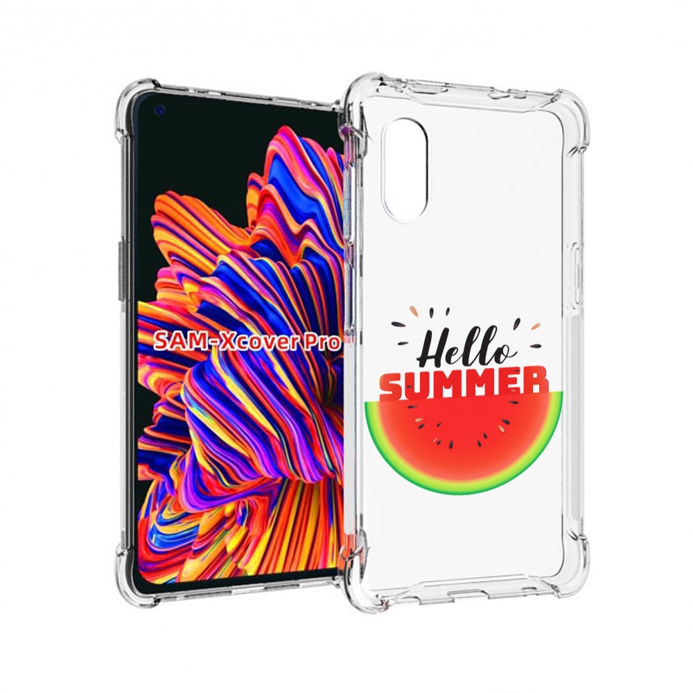 

Чехол MyPads Привет-лето для Samsung Galaxy Xcover Pro 1, Прозрачный, Tocco