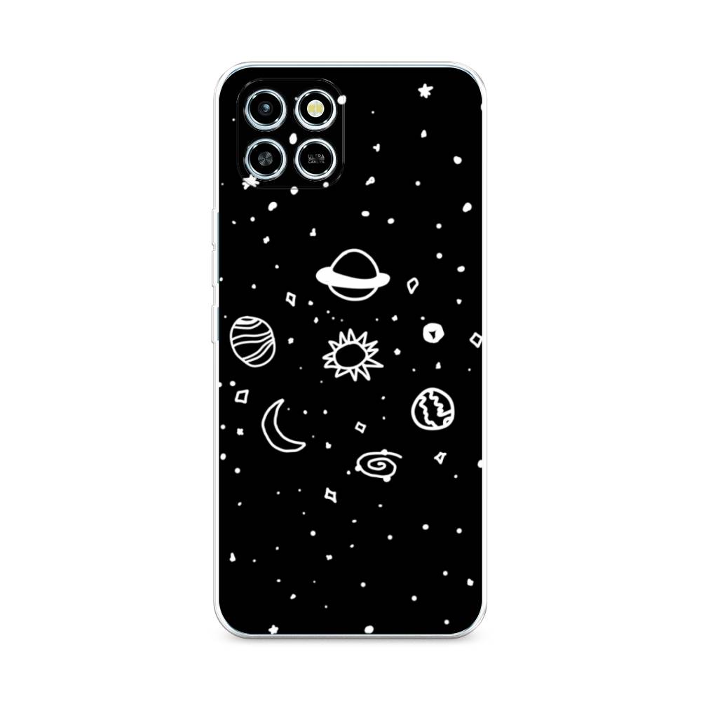 

Чехол для Infinix Smart 6 HD "Дудл солнечной системы", Бежевый;серый, 3101650-2