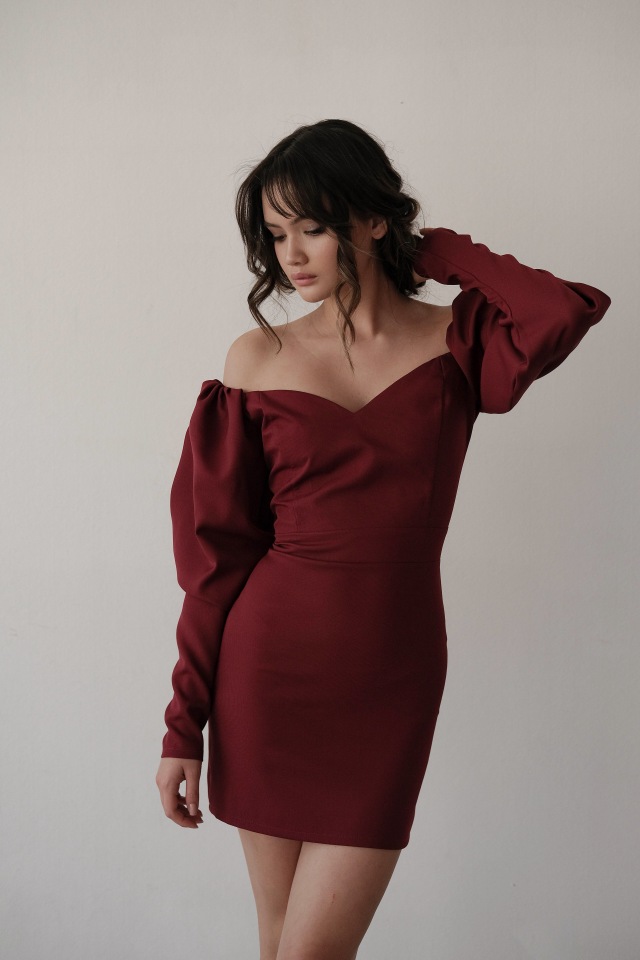 

Платье женское Lipinskaya Brand little_382 бордовое S, little_382
