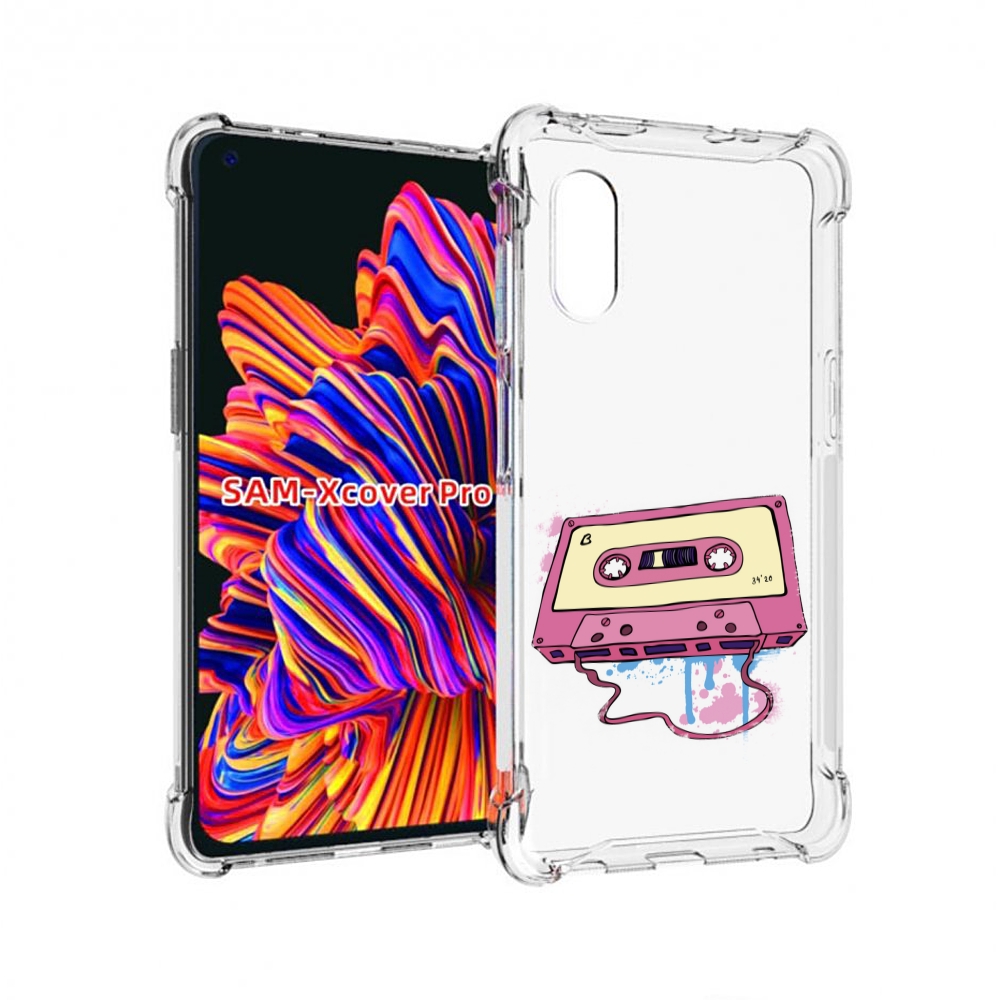 Чехол MyPads Розовая кассета для Samsung Galaxy Xcover Pro 1
