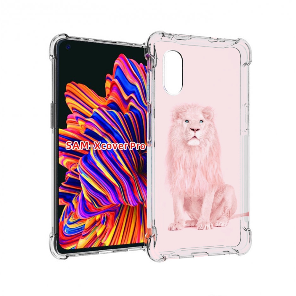 

Чехол MyPads Розовый-лев для Samsung Galaxy Xcover Pro 1, Прозрачный, Tocco