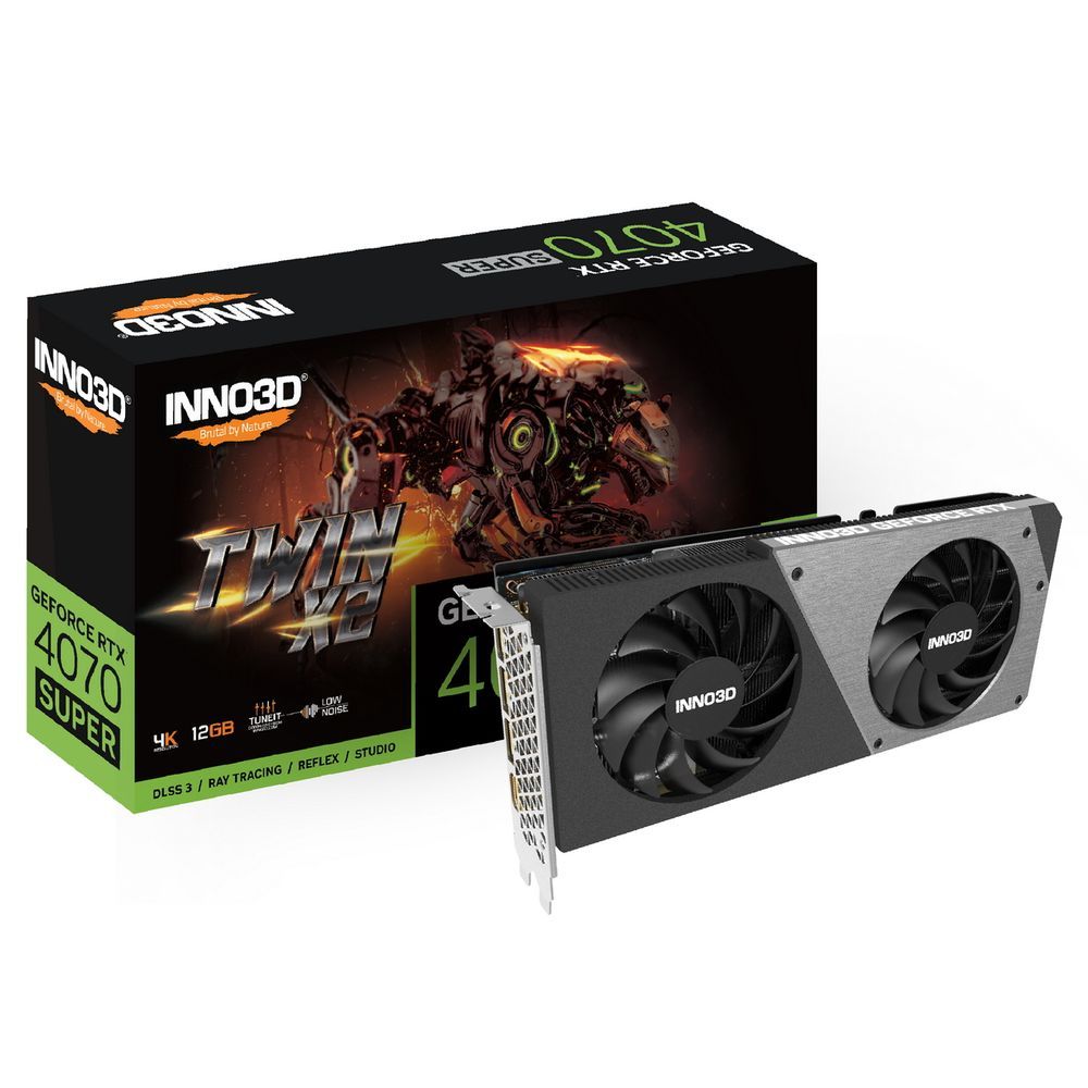 

Видеокарта INNO3D RTX4070 SUPER TWIN X2 (N407S2-126X-186162N)