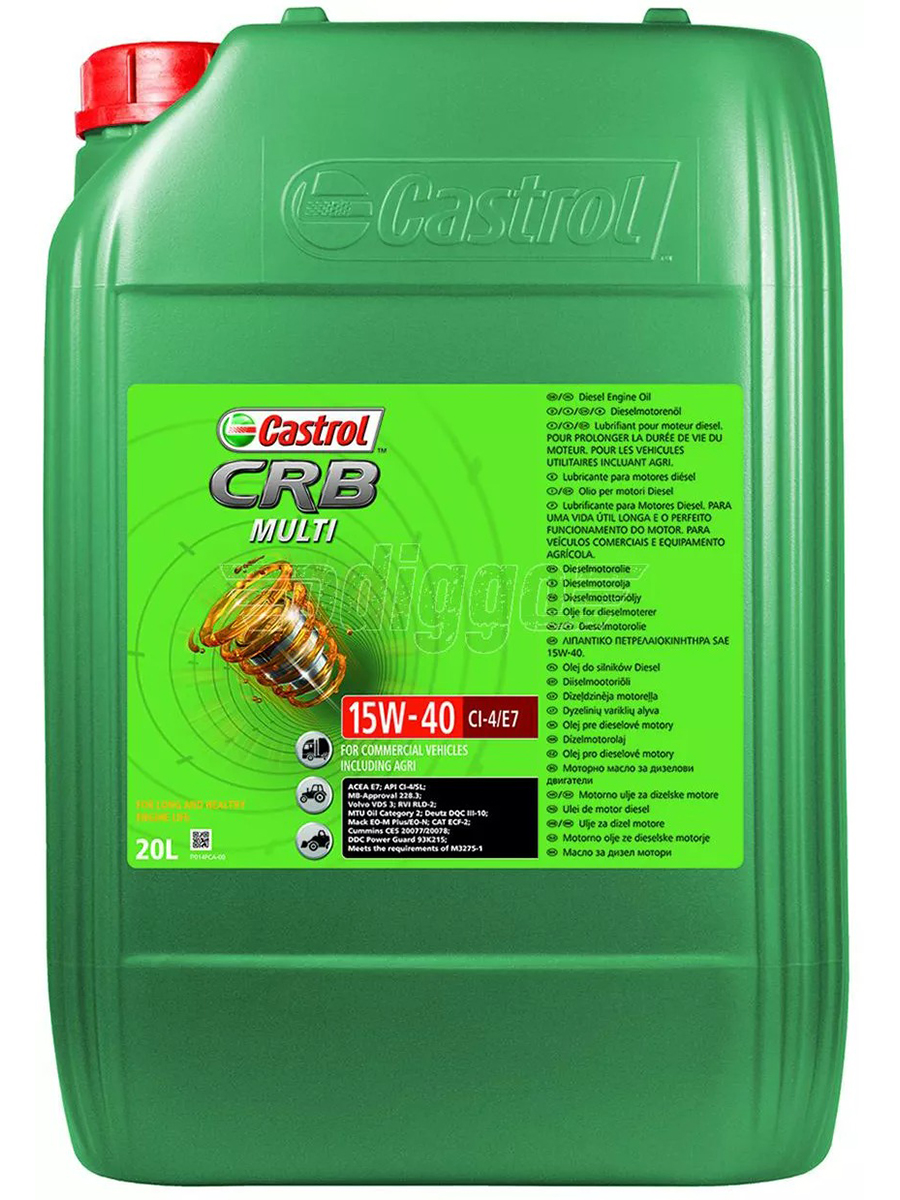 фото Castrol масло мотор. crb multi 15w-40 ci-4/e7 20 л.