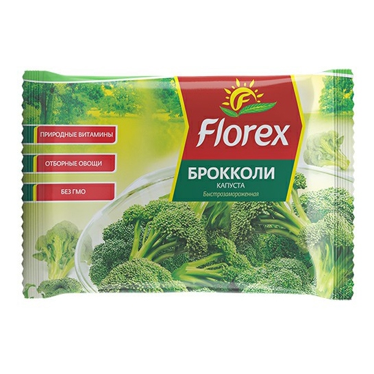 

Капуста брокколи Florex целая замороженная 400 г