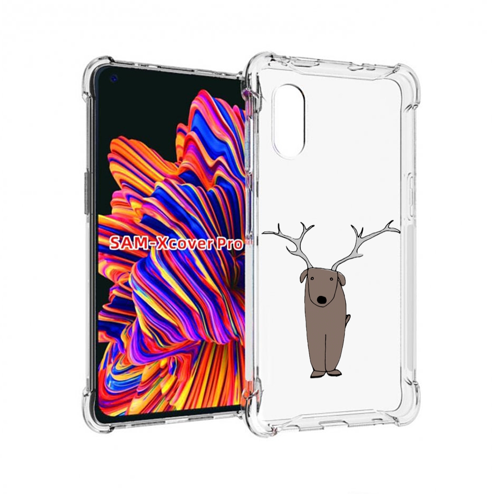 

Чехол MyPads Собака олень для Samsung Galaxy Xcover Pro 1, Прозрачный, Tocco