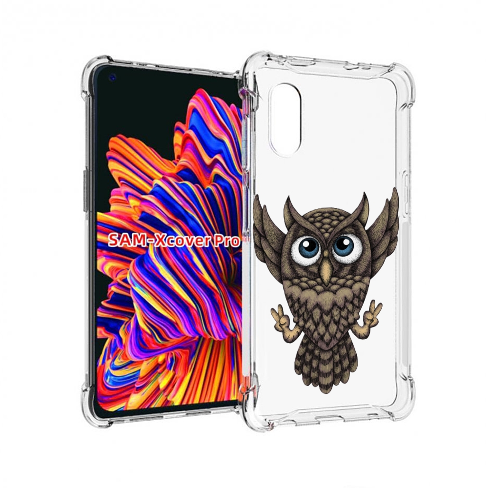 

Чехол MyPads Сова для Samsung Galaxy Xcover Pro 1, Прозрачный, Tocco