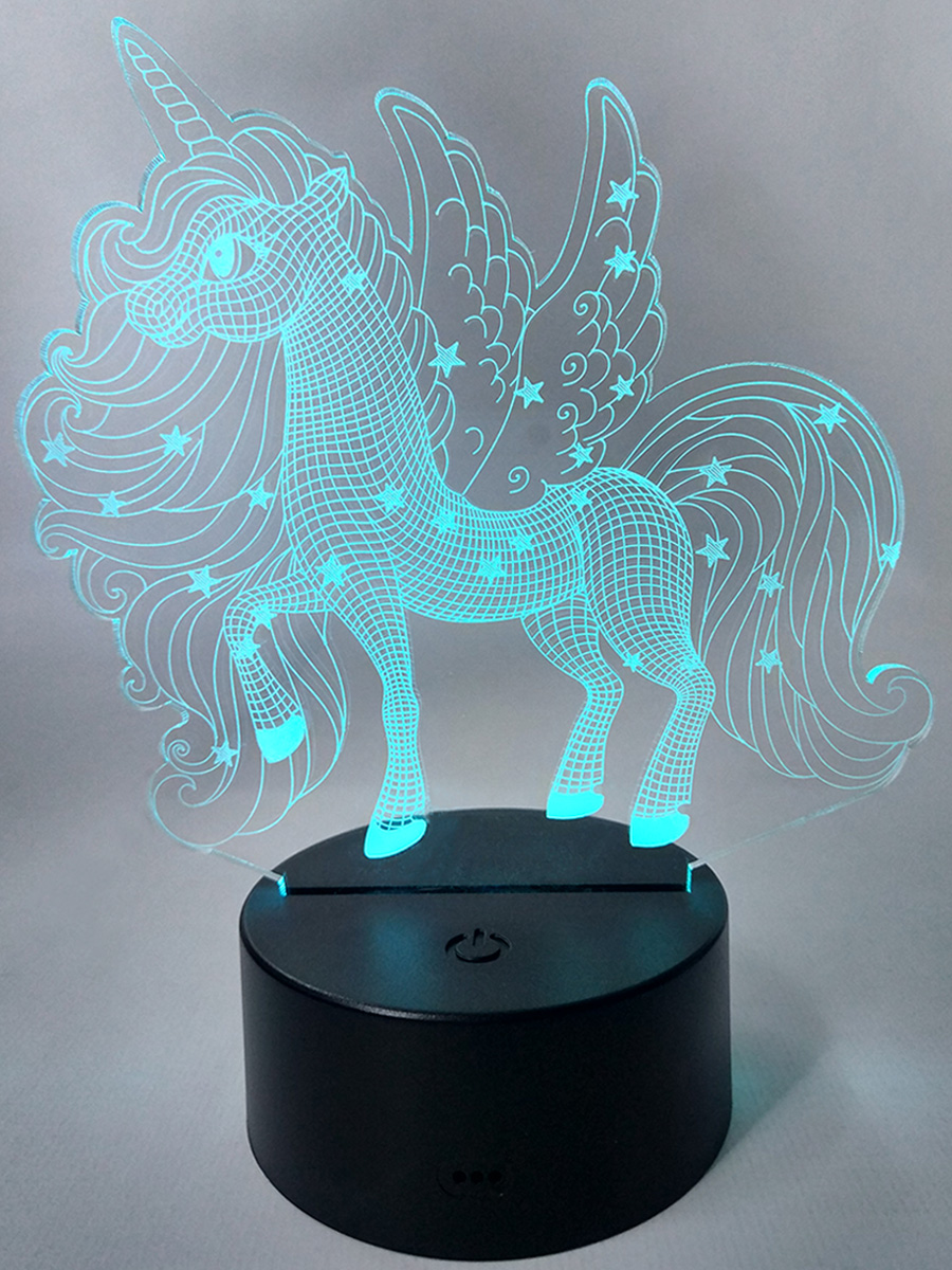 

Настольный 3D светильник ночник StarFriend единорог My Little Pony Май Литл Пони 18 см, единорог пегас My Little Pony Май Литл Пони