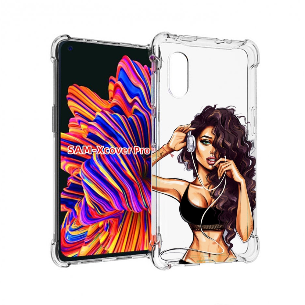 

Чехол MyPads Спортивная-девушка женский для Samsung Galaxy Xcover Pro 1, Прозрачный, Tocco