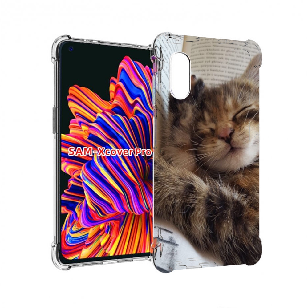 

Чехол MyPads Спящий-котенок для Samsung Galaxy Xcover Pro 1, Прозрачный, Tocco