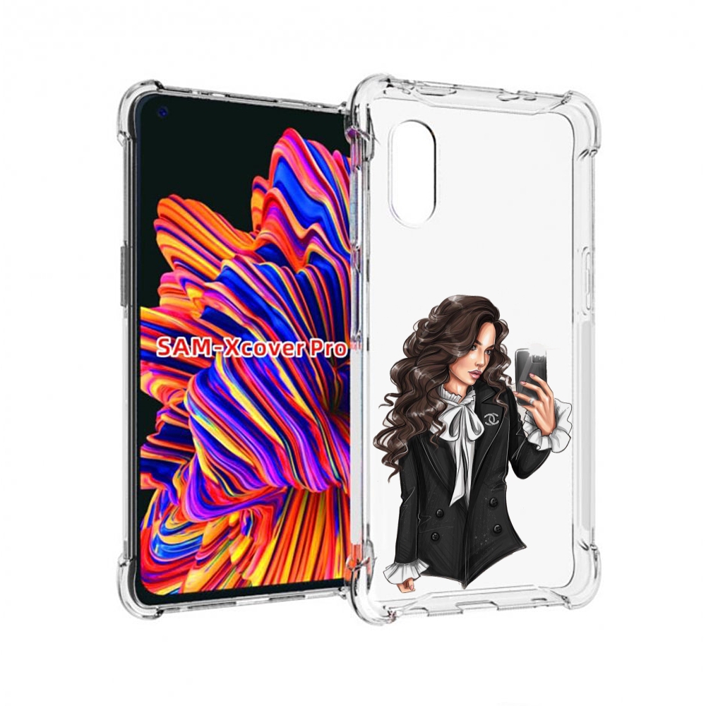 

Чехол MyPads Стильная-девушка для Samsung Galaxy Xcover Pro 1, Прозрачный, Tocco