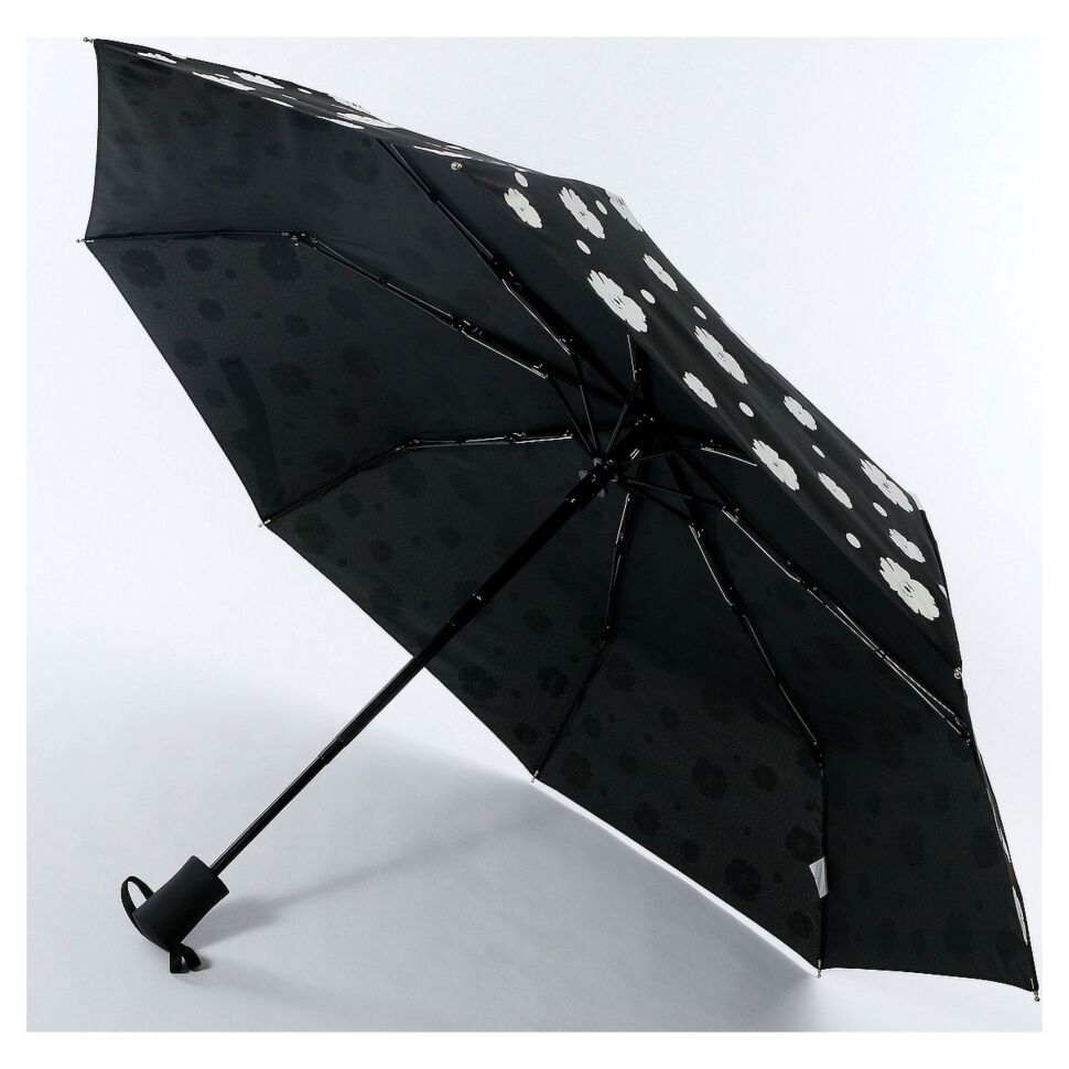 

Зонт женский MAGIC RAIN 7219 цветы, черный, 7219
