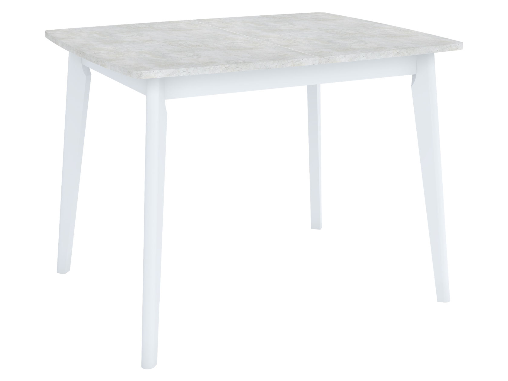 фото Кухонный стол обеденный стол vesteros 1200 бетон лайт / белый, малый stolmann