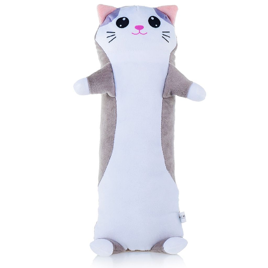 фото Мягкая игрушка мальвина "кот багет" серый, 75 см, в пакете (9,390,1)