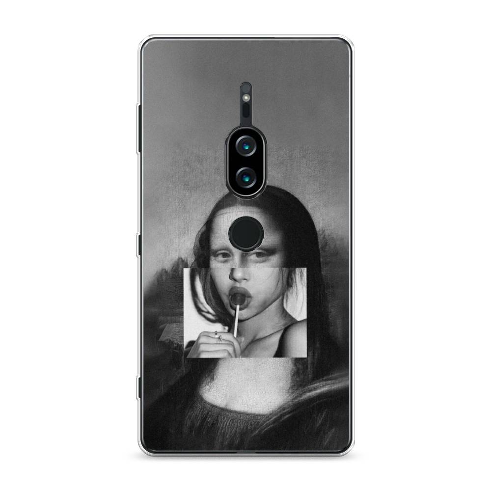 

Силиконовый чехол "Mona Lisa sucking lollipop" на Sony Xperia XZ2 Premium, 53350-9