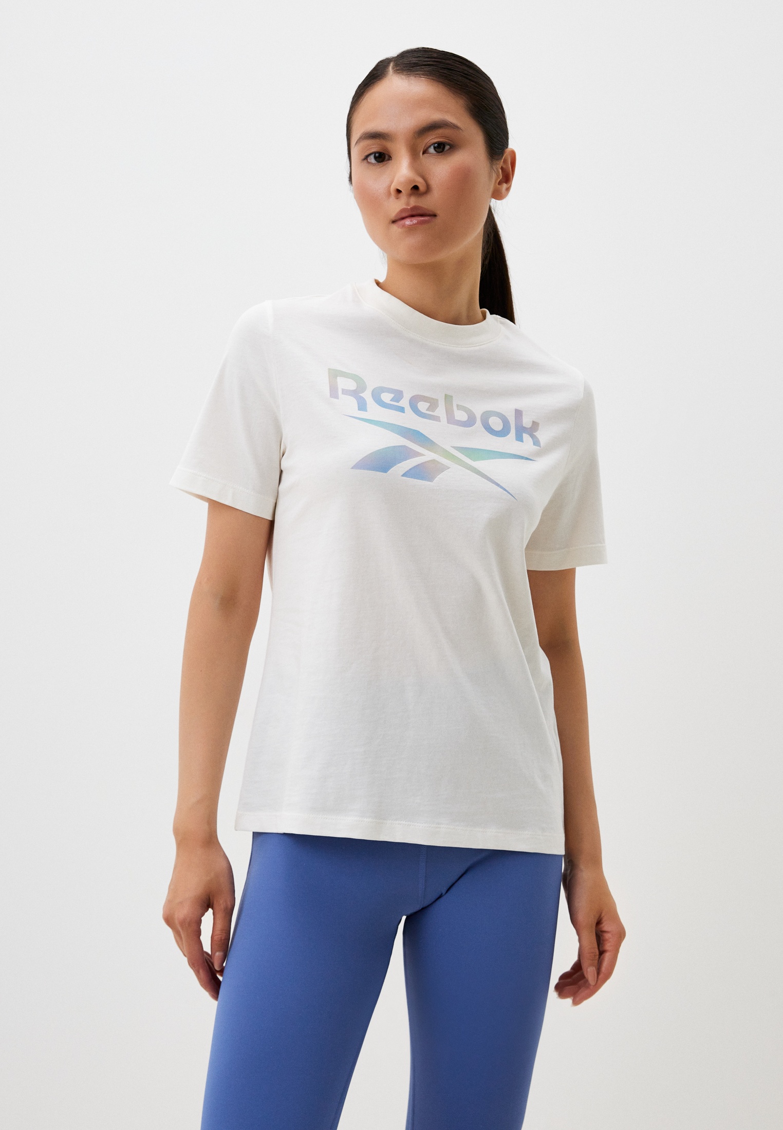 Футболка женская Reebok GRADIENT GRAPHIC TEE белая XS