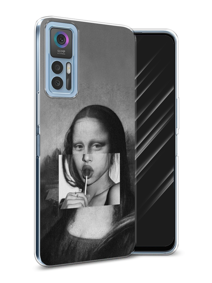 

Чехол Awog на TCL 30/30 Plus "Mona Lisa sucking lollipop", Разноцветный, 290950-9