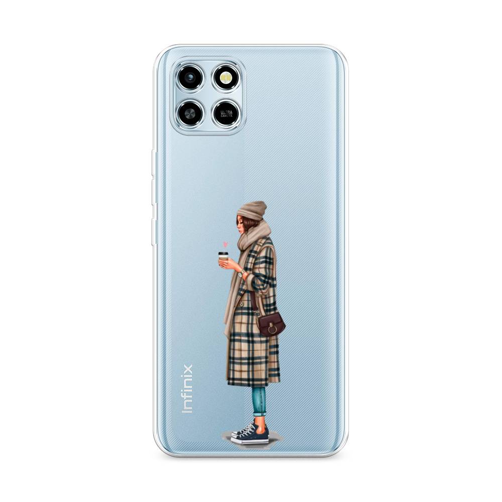 

Чехол для Infinix Smart 6 HD "Утренний кофе", Коричневый;бежевый, 3101650-6
