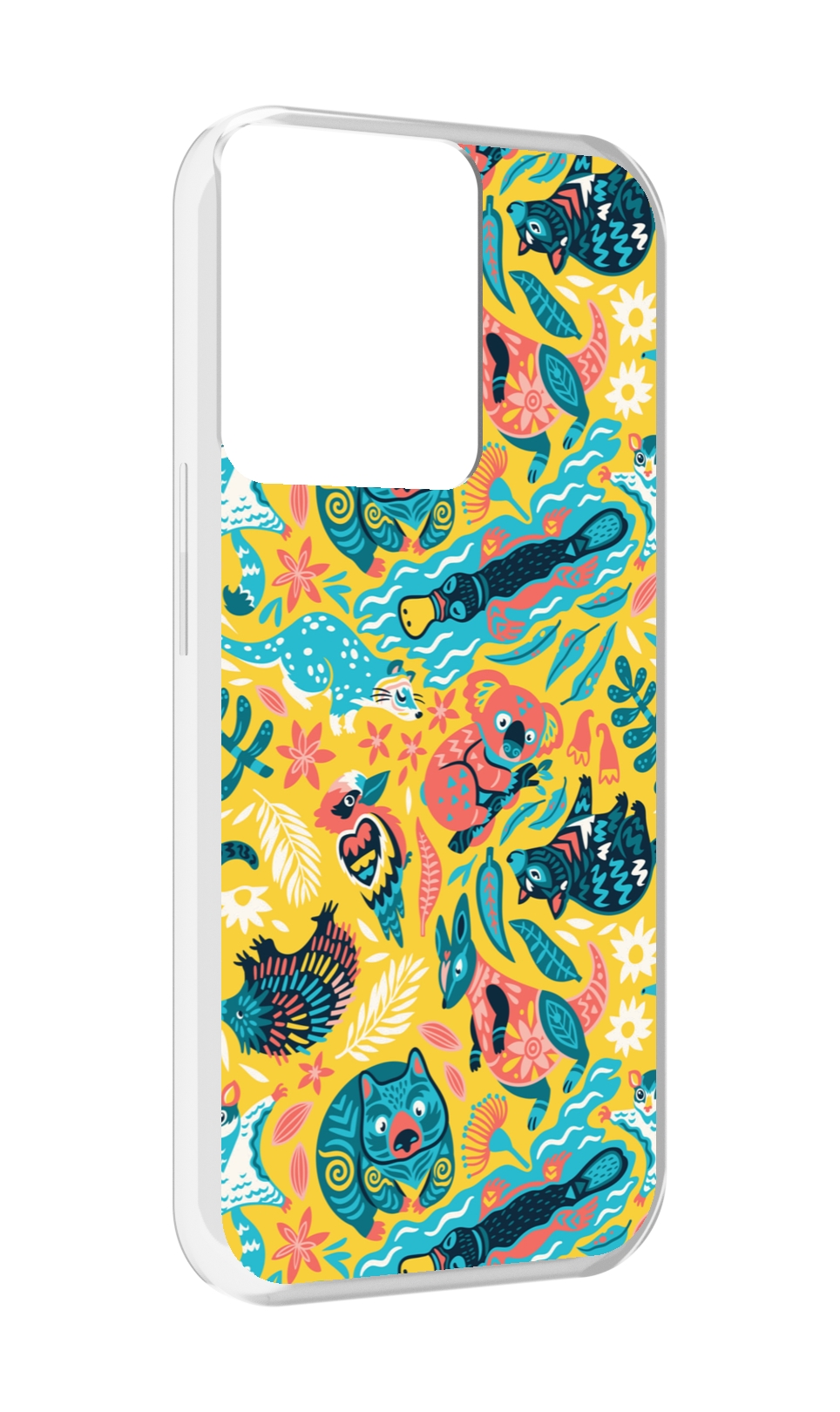 

Чехол MyPads seamless-pattern для OPPO Reno 8, Прозрачный, Tocco