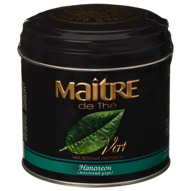 Чай Maitre Набор зеленый лист. Наполеон,конфеты шоколадные Golden Dessert